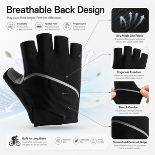 Flux Padded Cycling Gloves