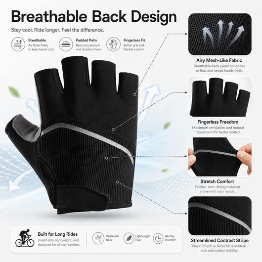 Flux Padded Cycling Gloves